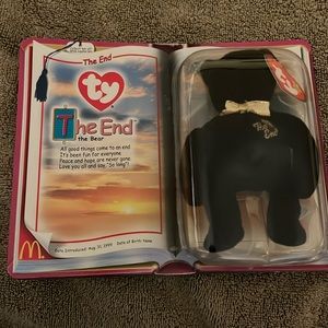 Ty beanie baby McDonald’s The End Bear 1999 sealed mint condition black bear